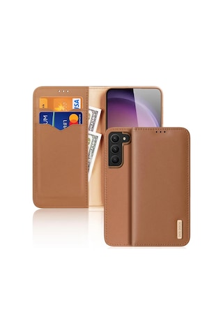Hepsi Dux Ducis Sm Galaxy Uyumlu S23 Plus Kılıf Mıknatıslı Cüzdanlı Deri Kılıf Hivo Series- 5775 Najmaddin Kırmızı