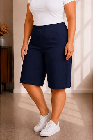 Sngl Tekstil Kadın Büyük Beden Kapri S M L Xl 2xl 3xl 4xl 5xl 6xl 7xl 8xl 9xl Lacivert