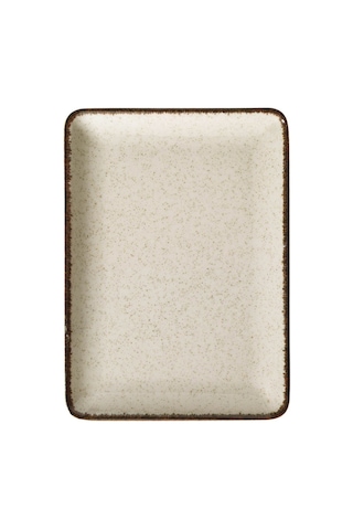 Kütahya Porselen Moderna Kayık Tabak Tarçın 18x13cm Tekli Tan18x13dus2730p02