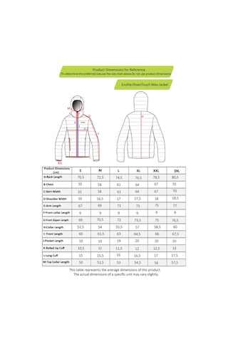Evolite DownTouch Bay Kaz Tüyü Mont - Siyah