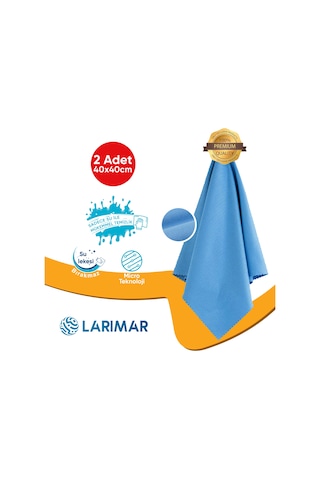 2 Adet Mikrofiber Sihirli Temizlik ve Cam Bezi 40x40 cm