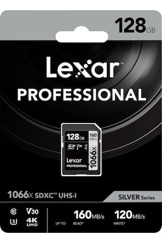 Lexar Professional 1066X LSD1066128G-BNNNG 128 GB SDXC UHS-I V30 U3 Hafıza Kartı