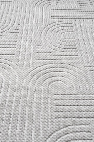 Raschel Carpet Bohem Kilim Yıkanabilir Leke Tutmaz Modern Sisal Açık Gri Özel Seri Kaymaz Taban Halı Yolluk Açık Gri