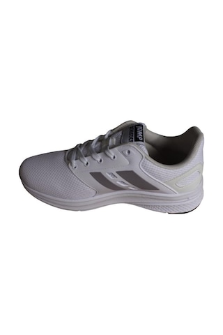 Jump Kadın Beyaz Gri Siyah Fileli Memory Konfor Taban Sneaker Spor Ayakkabı Beyaz