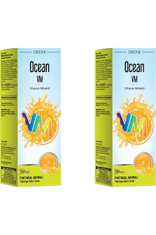 Ocean Vm Vitamin Mineral Portakal Aromalı Şurup 2 x 150 ML
