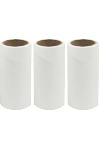 Pazly Yüzeyli Yapışkan Temizleme Suntek Saç Rulosu Büyük Beyaz Adet 3 İq Beyaz