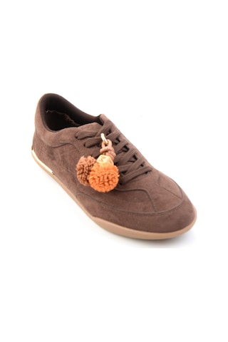 Bambi Kahve Süet Kadın Sneaker K01791074172