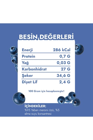 Fethiyeden Gelsin Organik Yaban Mersini Özü - Katkısız Ve Organik-700g - Saf Ve Yoğun Lezzet