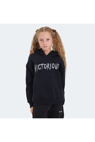 Slazenger LEXUS Çocuk Kapüşonlu Cepli Lacivert Sweatshirt