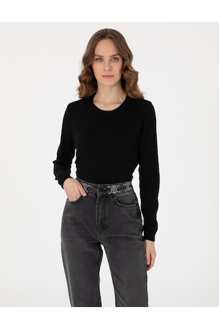 Pierre Cardin Kadın Siyah Kazak /triko 50315758-vr046 Siyah