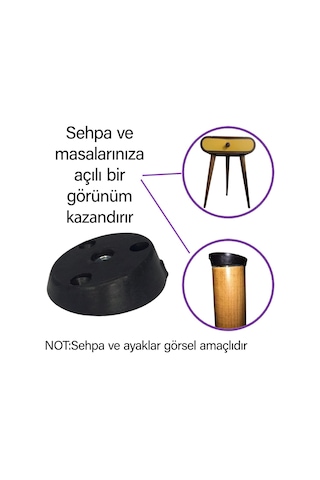 4 Adet Dereceli Ayak Tabanı Siyah Mobilya Masa Sehpa Ayağı Bağlantı Aparatı Açılı Plastik