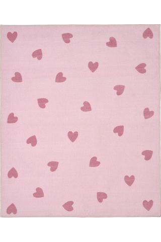 Çocuk Halısı, Pembe, 133x160 Cm Açık Bej