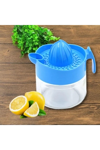Ams Net 300ml Cam Hazneli Pratik Limon Narenciye Sıkacağı Kc-405 Şeffaf
