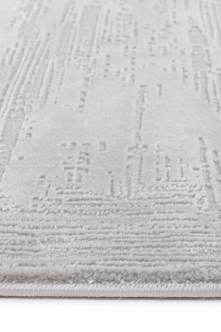 Badelya Home Gri 7102 Modern Desen Doğal Taban Saçaklı Salon Koridor Mutfak Çocuk Oturma Odası Halısı Yolluk 7102-gri