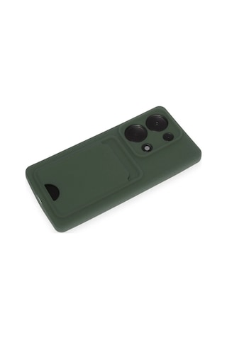 Newface - 476 - Xiaomi Redmi Note 13 Pro 4g Kılıf Kelvin Kartvizitli Silikon - - Csmo-tex - Koyu Yeşil