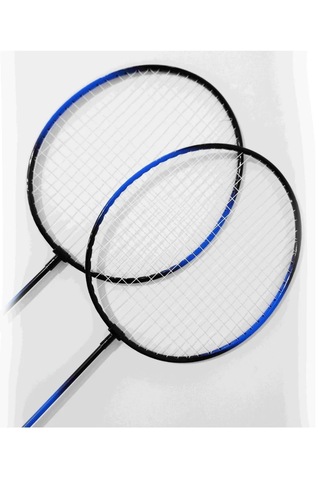 Çantalı Bedminton Seti 2 Raket 1 Top Badminton Seti Mavi Renk