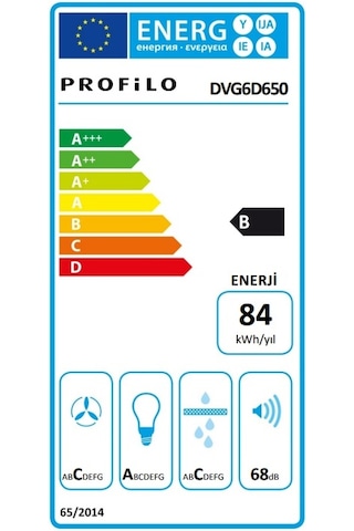 Profilo DVG6D650 60 CM Duvar Tipi Davlumbaz
