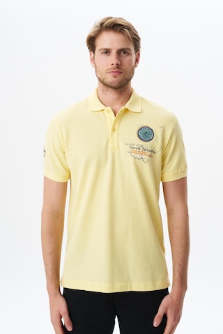 Arma Erkek Battal Büyük Beden Baskılı % 100 Pamuk Pike Polo Yaka Tişört Y29374870502 Sarı