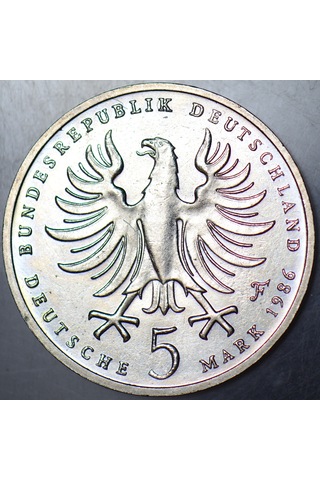 Almanya 5 Mark 1986 Hatıra-büyük Frederik'in Ölümünün 200. Yılı Çil -