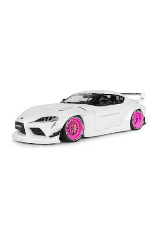 Solido S1815502 1/18 Toyota Gr Supra Lıberty Walk Body Kıt Whıte Pınk 2025