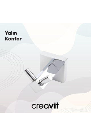 Creavit BS44611 Svida Askılık (İkili) Krom