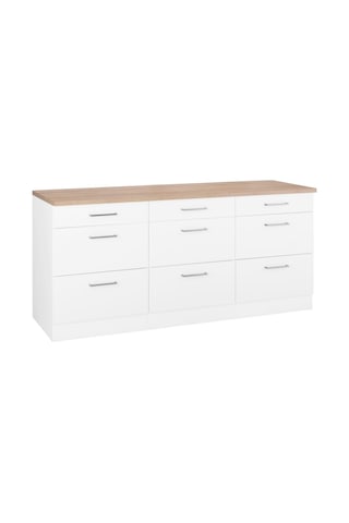 Arita Mutfak Çekmeceli Alt Modül 180 Cm Beyaz Tezgah Dahil Beyaz