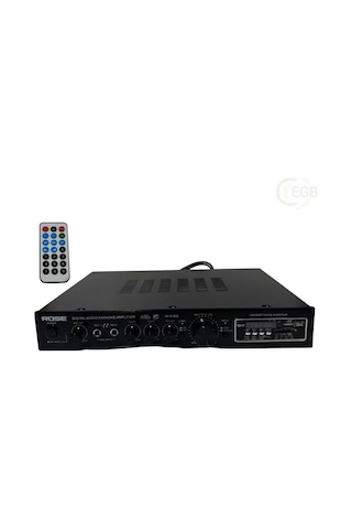 Rose Fr-9180b 2x150 Watt Stereo Anfi Ekolu, Loud, Mp3, Bluetooth, Sd Kart 2 Mikrofon Girişli Kumandalı