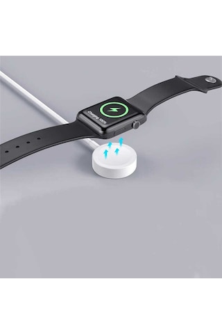 Beyaz Akıllı Saat Wireless Type-c Şarj Kablosu 1m