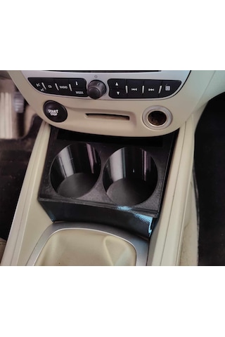 Renault Megane 3 İçin Özel Üretim Bardak Tutucu. Siyah