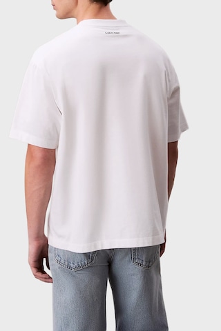 Calvin Klein Erkek T Shirt Lv04rf823g Yaf Beyaz Beyaz