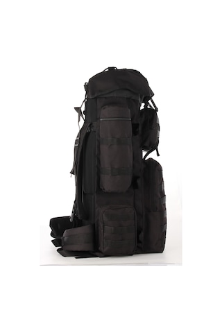 Strong Bag Strong 110 Lt Outdoor Askeri Operasyon Sırt Çantası Dağcı Kamp Arazi Çantası Seyahat Gezi Çantası Siyah