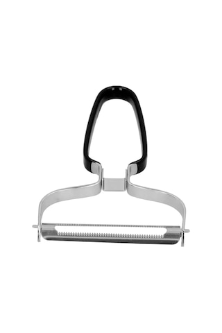 Fosenze Paslanmaz Çelik Meyve Sebze Soyucu, Kabuk Kırpan Aleti, Plastik Kaplı Saplı, Havuç Patates Salatalık İçin Dayanıklı Tasarım Siyah