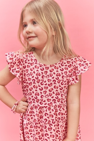 Defacto Desenli Askılı Elbise Kız Bebek H2176a526smpn364 Pembe-pn364