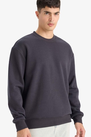 Defacto Relax Fit Bisiklet Yaka Kalın İçi Yumuşak Tüylü Basic Düz Sweatshirt T5139az25auar138 Antrasit