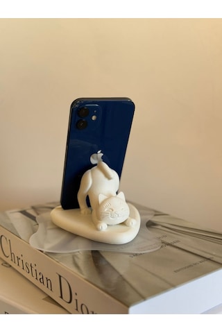 Sevimli Kedi Telefon Tutucu - Esnek Kedi Standı Sevimli Telefon Standı