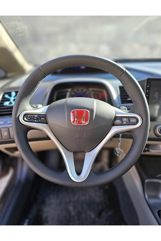 Honda Civic Fd6 Araca Özel Direksiyon Kılıfı Açıklamayı Okuyunuz Siyah