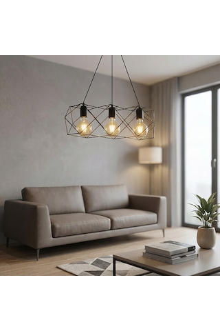 Nisaluce Flora 3lü Sıralı Siyah