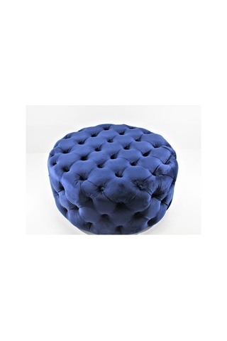 Yuvarlak Chester Model Kapitoneli Oval Orta Puf- Modern Puf