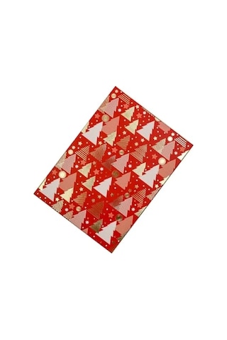 Kırmızı Noel Temalı Kapaklı Hediye Kutusu - 27x19x7 Cm