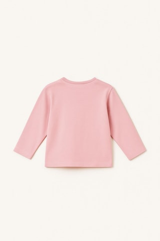 Luess Kız Çocuk %100 Pamuklu Basic Uzun Kollu Tişört - Koyu Pembe 3-4 Yaş 8-9 Yaş Koyu Pembe