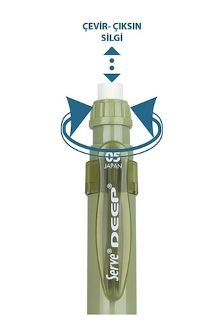 Serve Deep Mekanik Kurşun Kalem 0.5mm Yaprak Yeşili