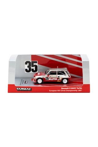 Tarmac Works 1/64 Renault 5 Maxı Turbo European Hill-climb Championship 1987 Giovanni Rossi 35 - Ho Çok Renkli