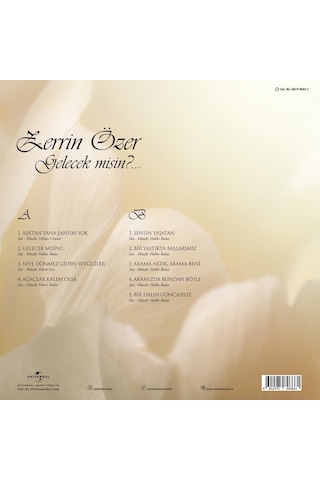 Zerrin Özer - Gelecek Misin Plak