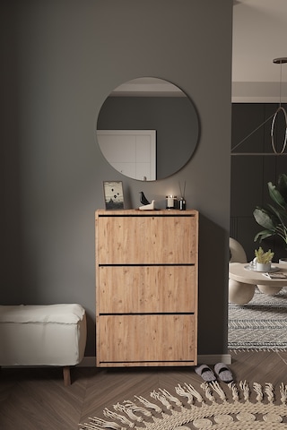 Dekorfim DF08101AC Ayakkabılık Raflı Ayakkabılık 3 Bölmeli Kapaklı Ayakkabılık