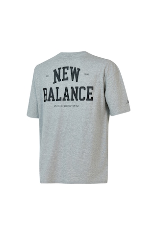 New Balance Nb Lifestyle Erkek T-shirt Mnt1602-ag Gri