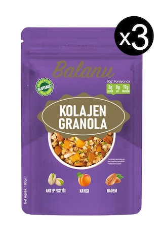 Kolajen Granola 180gr X3 Adet