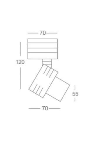 Ledli Sıva Üstü Spot Ampül Dahil Alüminyum