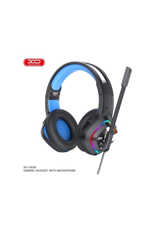 Ge08 Kulak Üstü Kablolu Rgb Işıklı Mikrofonlu Gaming Oyuncu Kulaklığı - 2 Metre - Hi-fis