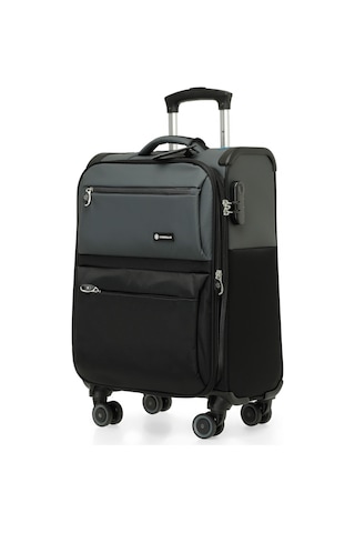 Lumberjack Tekstıl Cıft Renk -k 5fx Siyah Unisex Küçük Boy Valiz 000000000101975811 Siyah