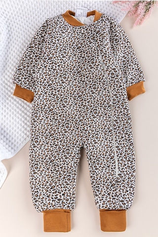 Elyaf Dolgulu 2.5 Togleopar Desenli Çocuk Uyku Tulumu 001